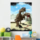 Two Allosaurus with Hypsilophodon Wall Decal