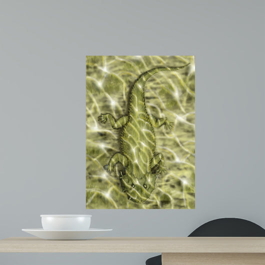 Lanthanosuchus Extinct Genus Parareptile Wall Decal