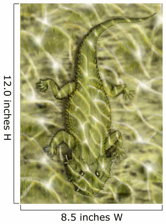 Lanthanosuchus Extinct Genus Parareptile Wall Decal