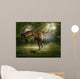 Baryonyx Dinosaur Catches Fish in Wall Decal