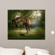 Baryonyx Dinosaur Catches Fish in Wall Decal