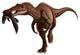 Baryonyx Dinosaur with Fish Wall Decal