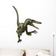 Velociraptor White Wall Decal Design 1
