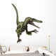 Velociraptor White Wall Decal Design 1