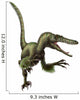 Velociraptor White Wall Decal Design 1