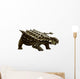 Armored Saichania Ankylosaurid White Wall Decal