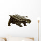 Armored Saichania Ankylosaurid White Wall Decal