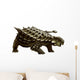 Armored Saichania Ankylosaurid White Wall Decal