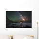Man Stands Shore Black Wall Decal