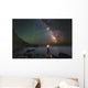 Man Stands Shore Black Wall Decal
