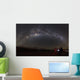 Astronomer with Telescope Looking Wall Decal