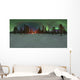 Aurora over Winter Forest Wall Decal