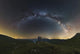 Couple Gazing Milky Way Wall Decal