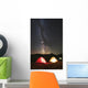 Glowing Tents under Milky Wall Decal
