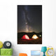 Glowing Tents under Milky Wall Decal