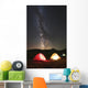 Glowing Tents under Milky Wall Decal