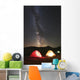 Glowing Tents under Milky Wall Decal