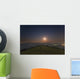 Lone Man Stands Mountains Wall Decal