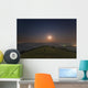 Lone Man Stands Mountains Wall Decal