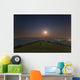 Lone Man Stands Mountains Wall Decal