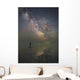 Man Stands Alone Lake Wall Decal