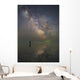 Man Stands Alone Lake Wall Decal