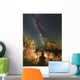 Man Sitting near Campfire Wall Decal
