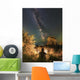 Man Sitting near Campfire Wall Decal