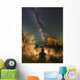 Man Sitting near Campfire Wall Decal