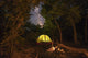 Illuminated Tent and Fire Wall Decal
