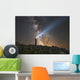 Man Shining Flashlight Milky Horizontal Wall Decal