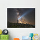 Man Shining Flashlight Milky Horizontal Wall Decal