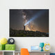 Man Shining Flashlight Milky Horizontal Wall Decal