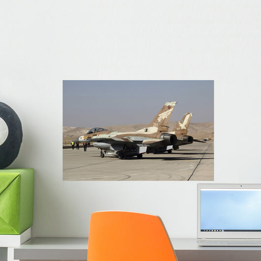Pair F-16a B Netz Wall Decal