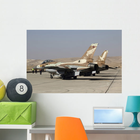 Pair F-16a B Netz Wall Decal