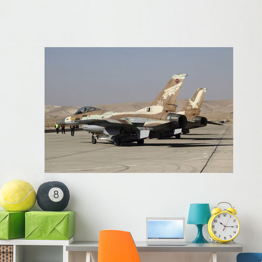 Pair F-16a B Netz Wall Decal