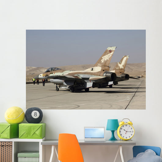 Pair F-16a B Netz Wall Decal