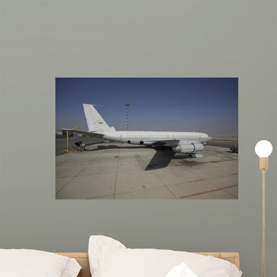 Boeing 707 Re'em Israeli Wall Decal Design 1 shown on a wall