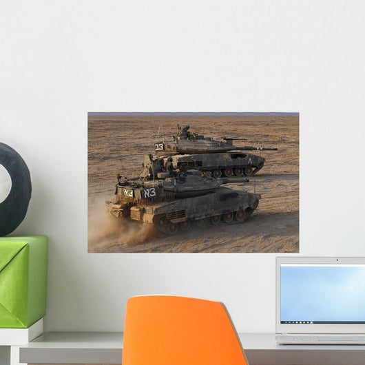 Pair Israel Defense Force Wall Decal Design 3
