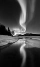 Aurora Borealis over Sandvannet Wall Decal Design 1