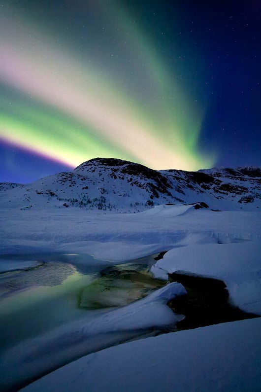 Aurora Borealis over Mikkelfjellet Wall Decal
