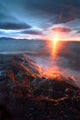 Midnight Sun over Va Wall Decal