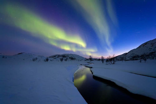 Aurora Borealis over Skittendalen Wall Decal Design 3