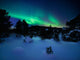 Aurora Borealis over Forramarka Wall Decal