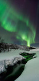 Aurora Borealis over Bla Wall Decal