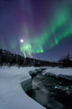 Aurora Borealis over Blafjellelva Wall Decal Design 2