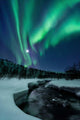 Aurora Borealis over Blafjellelva Wall Decal Design 1