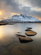 Novatinden Mountain and Skoddeberg Wall Decal