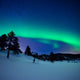 Aurora Borealis and Shooting Wall Decal