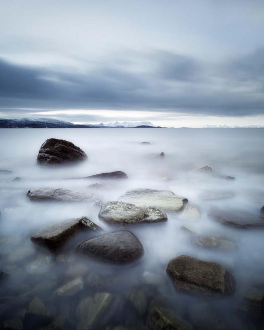 Long Exposure Scene Rocks Wall Decal